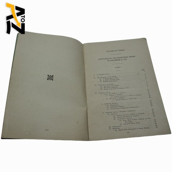 Vtg Bulletin Department of Labor & Industry 1920 No. 5 & 6 Pennsylvania Volume 7 - Picture 10 of 12